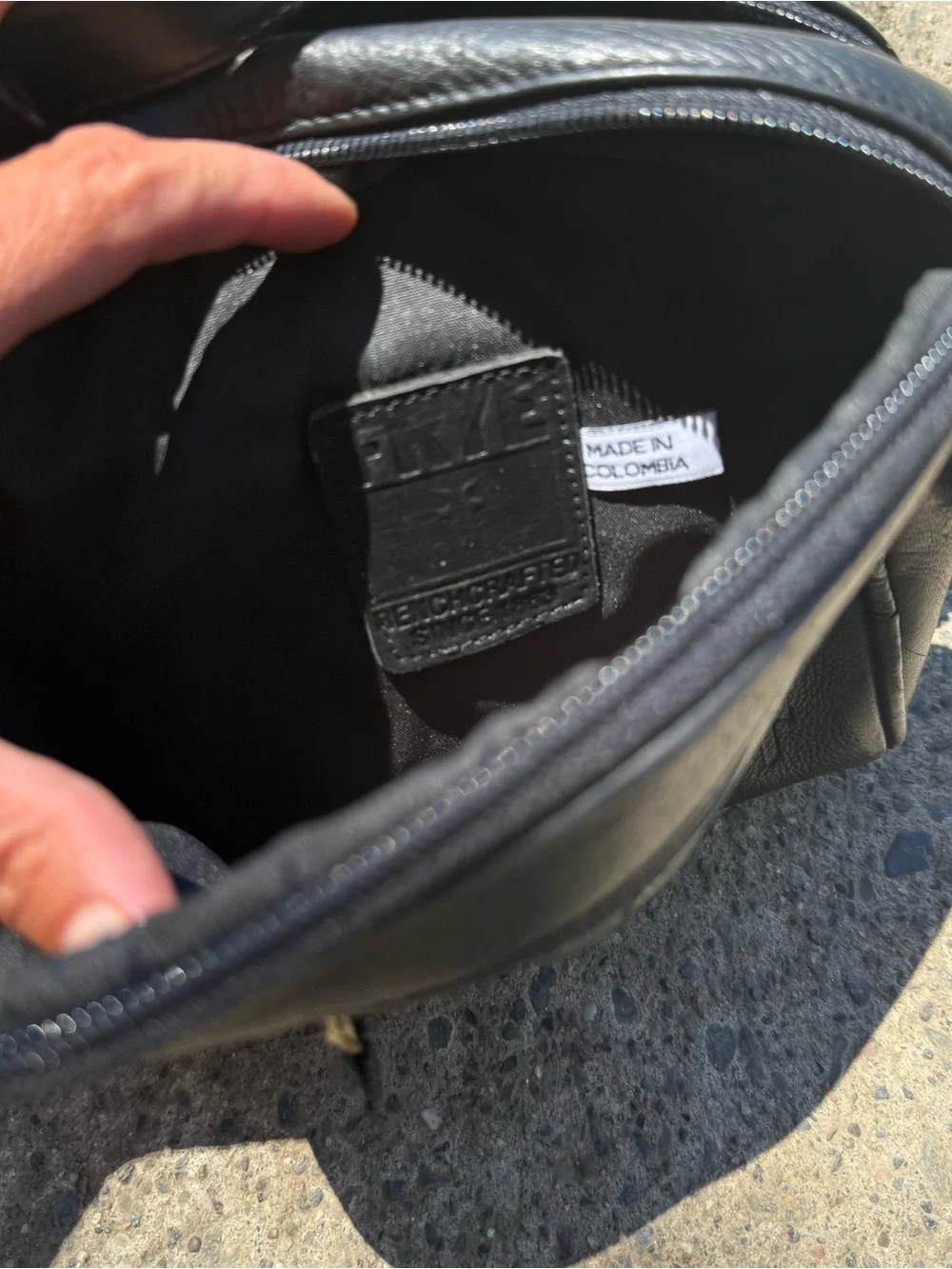 Frye Black Leather Cross Bag